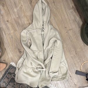 Women's Beige Hooded Jacket
